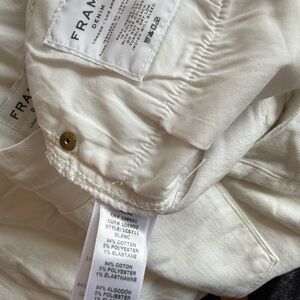 Frame Le Crop shorts White Jeans Size 30 Cropped Rare Denim